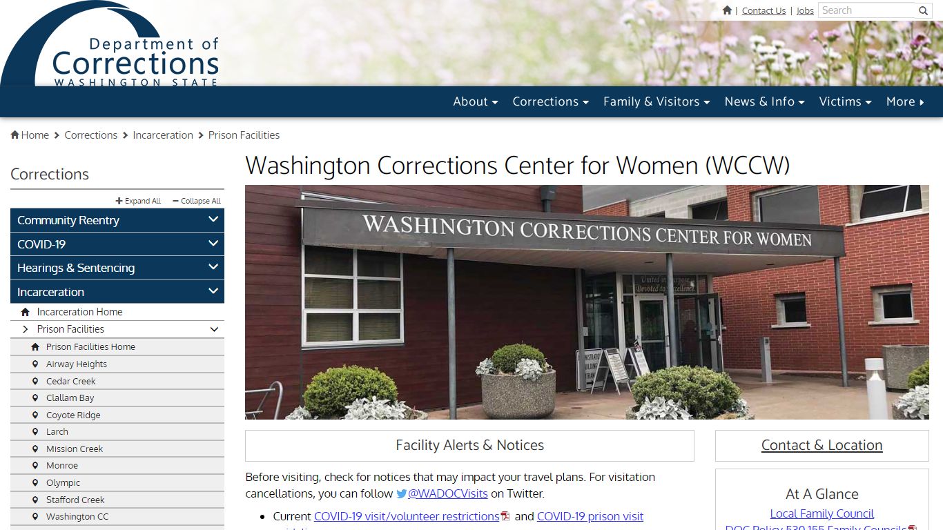 Washington Corrections Center for Women (WCCW) | Washington State ...